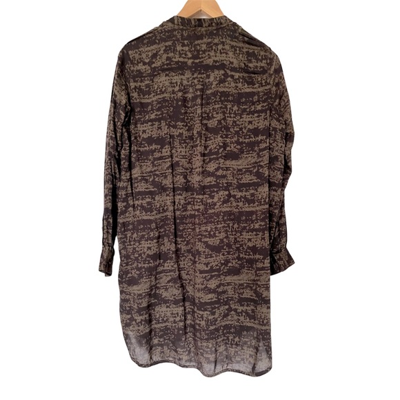 H&M V Neck Print Tunic/Dress W Front Tassel Ties & Shoulder Detail - Picture 2 of 10